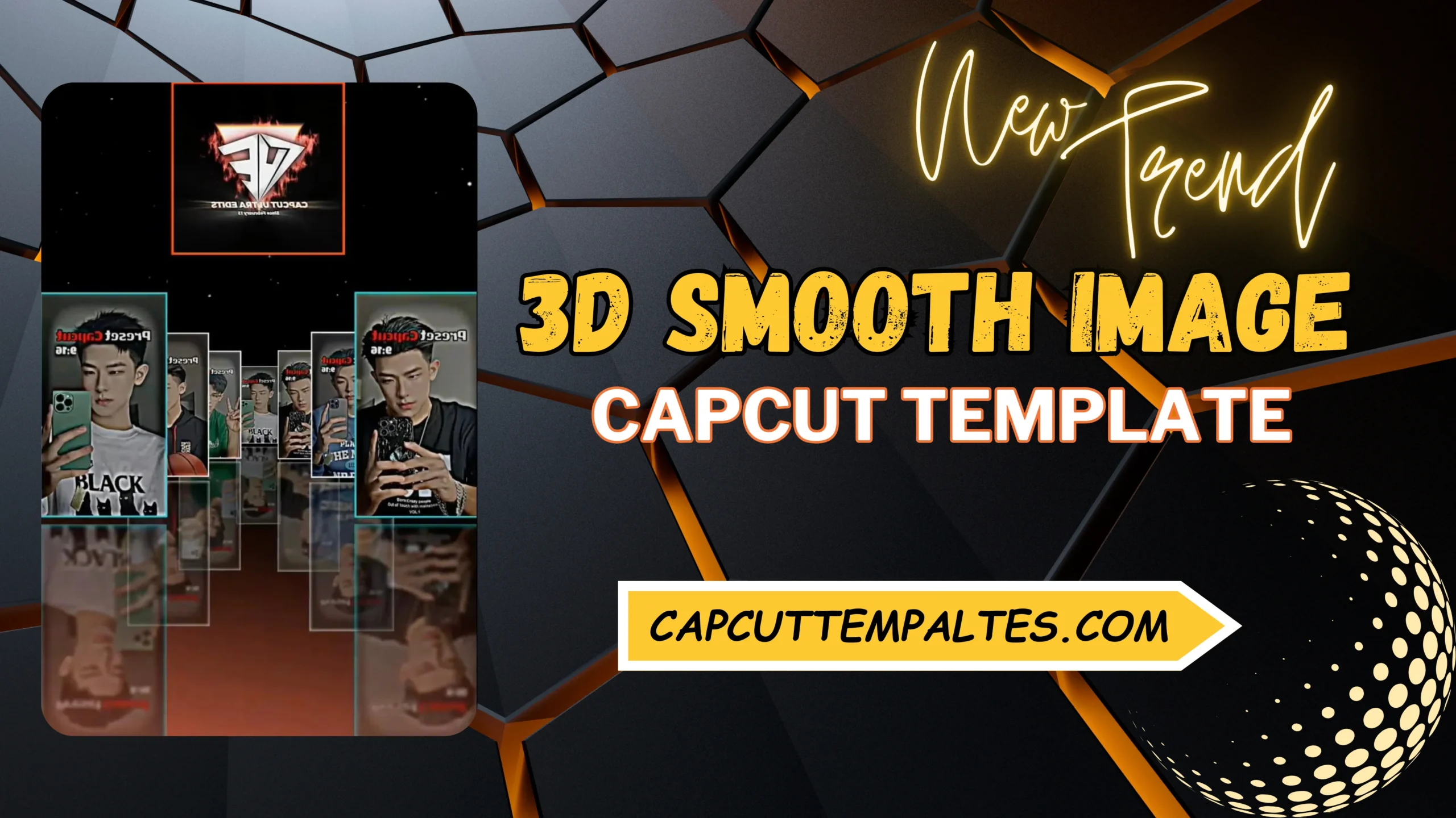 3D Smooth Image Capcut Template